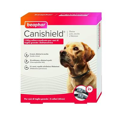 Beaphar Collare Antiparassitario Canishield Doppio da 65 cm
