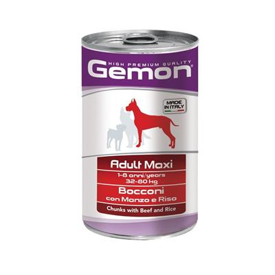 Gemon Dog Bocconi Manzo e Riso 1250 g