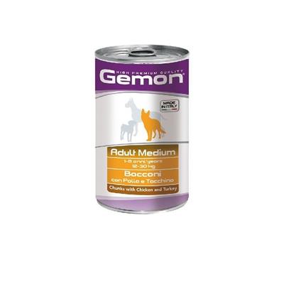 Gemon Dog Bocconi Pollo e Tacchino 1250 g