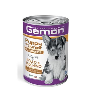 Gemon Dog Bocconi Puppy e Junior Pollo e Tacchino 415 g