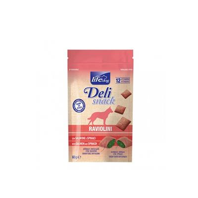 Life Dog Delisnack Ravioli con Salmone e Spinaci 60 g
