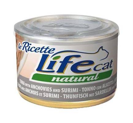 Life Cat Le Ricette Tonnetto con Alicette e Surimi 150 g