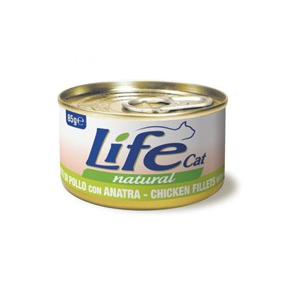 Life Cat Natural Filetti di Pollo con Anatra 85 g