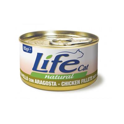 Life Cat Natural Filetti di Pollo con Aragosta 85 g