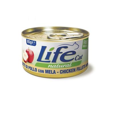 Life Cat Natural Filetti di Pollo con Mela 85 g