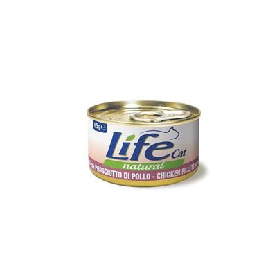 Life Cat Natural Filetti di Pollo con Prosciutto di Pollo 85 g