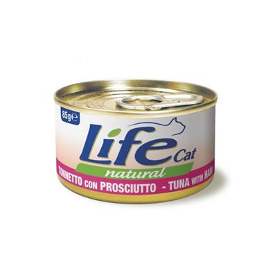 Life Cat Natural Tonnetto con Prosciutto 85 g