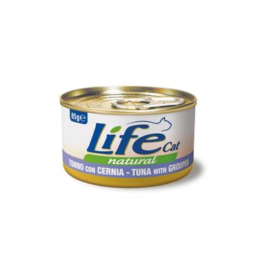 Life Cat Natural Tonno con Cernia 85 g