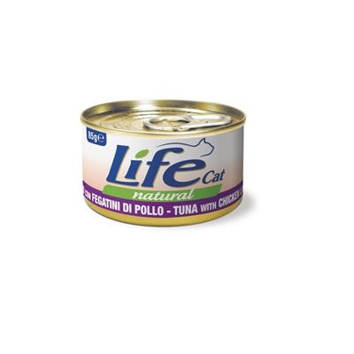 Life Cat Natural Tonno con Fegatini di Pollo 85 g