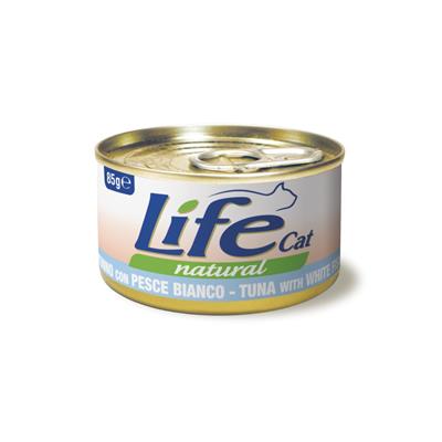 Life Cat Natural Tonno con Pesce Bianco 85 g