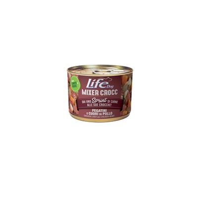 Life Dog Mixer Crocc con Fegatini e Cuore di Pollo 150 g