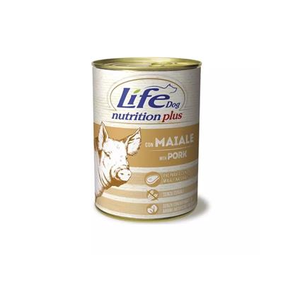 Life Dog Nutrition Plus con Maiale 400 g