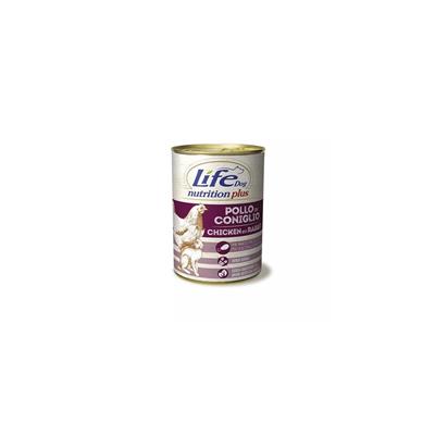 Life Dog Nutrition Plus con Pollo e Coniglio 400 g