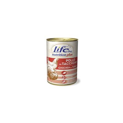 Life Dog Nutrition Plus con Pollo e Tacchino 400 g