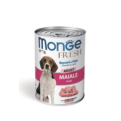 Monge Fresh Dog Bocconi in Paté con Maiale 400 g