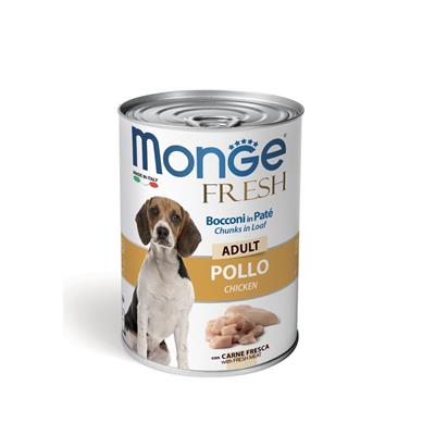 Monge Fresh Dog Bocconi in Paté Pollo 400 g
