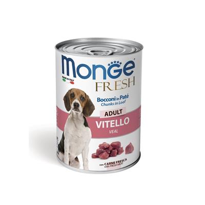 Monge Fresh Dog Bocconi in Paté Vitello 400 g