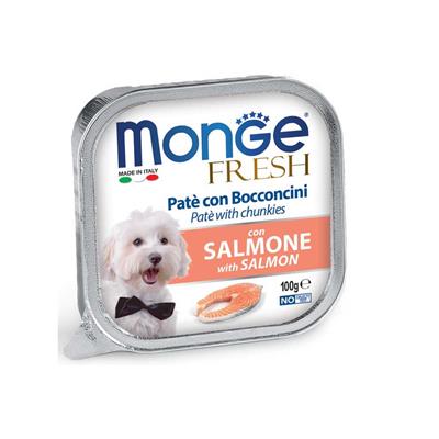 Monge Fresh Dog Paté e Bocconcini Salmone 100 g