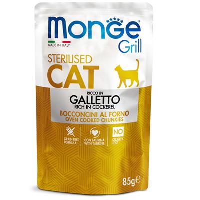 Monge Grill Cat Bocconcini in Jelly Galletto – Sterilized 85 g