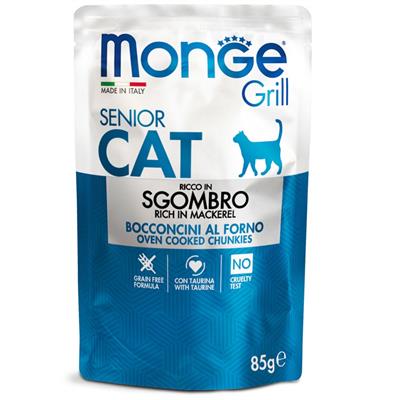 Monge Grill Cat Bocconcini in Jelly Sgombro – Senior 85 g