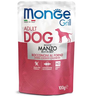Monge Grill Dog Bocconcini in Jelly Manzo 100 g