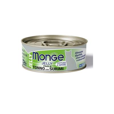 Monge Jelly Cat Filetti Tonno con Surimi 80 g