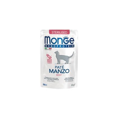 Monge Monoprotein Cat Buste Patè Manzo - Sterilised 85 g