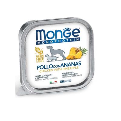 Monge Monoprotein Fruits Dog Patè Pollo con Ananas 150 g