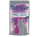 Monge Natural Cat Buste Tonno con Manzo 80 g