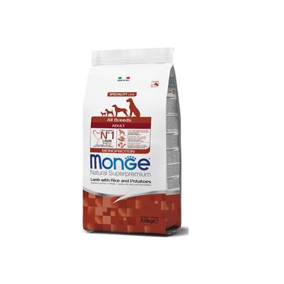Monge Superpremium Cane AllBreed Adult Agnello, Riso e Patate 2,5 kg