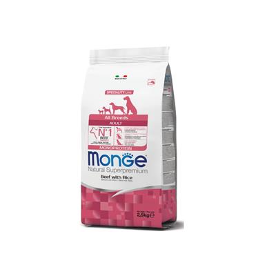 Monge Superpremium Cane AllBreed Adult Manzo e Riso 2,5 kg