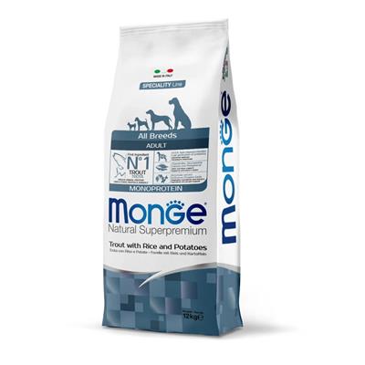 Monge Superpremium Cane AllBreed Adult Trota Riso e Patate 12 kg