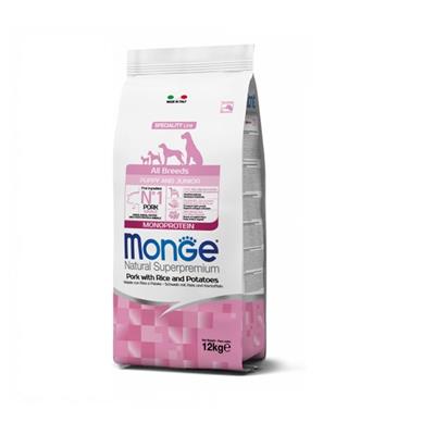Monge Superpremium Cane AllBreed Puppy&Junior Maiale e Riso 12 kg