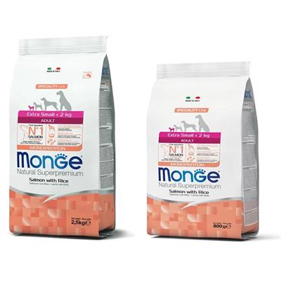 Monge Superpremium Cane Extra Small Adult Salmone e Riso