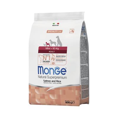 Monge Superpremium Cane Mini Adult Salmone e Riso 800 g