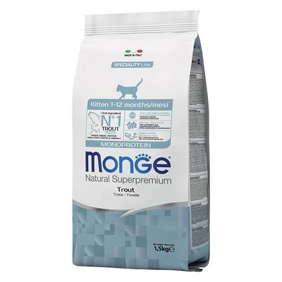 Monge Superpremium Gatto Kitten Trota 1,5 kg