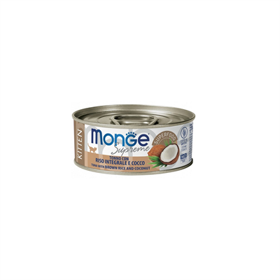 Monge Supreme Cat Kitten Tonno Riso Integale e Cocco 80 g