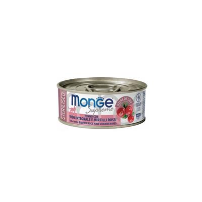 Monge Supreme Cat Sterilised Tonno con Riso e Mirtilli 80 g