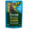 Monge BWild Cat Bocconcini con Acciughe e Ortaggi 85 g