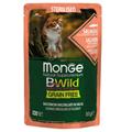 Monge BWild Cat Sterilised Bocconcini Salmone, Gamberi e Ortaggi 85g