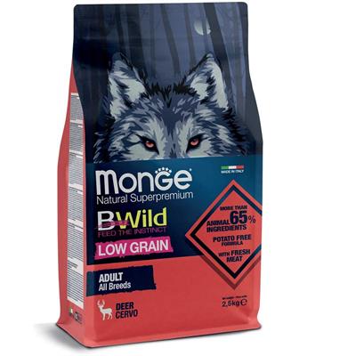 Monge BWild Low Grain Adult AllBreed Cervo 2,5 kg