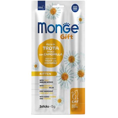 Monge Gift Soft Sticks Cat Kitten Trota 15 g