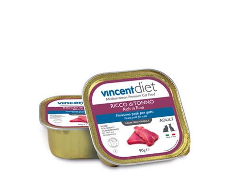 Vincent Diet Cat Patè Tonno 90 g