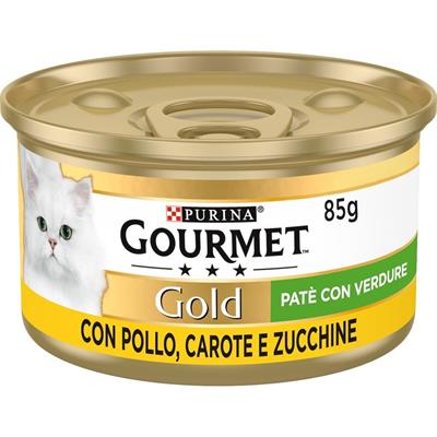 Gourmet Gold Patè con Pollo, Carote e Zucchine 85 g