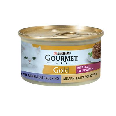 Gourmet Gold Intrecci Di Gusto Con Agnello e Tacchino 85 g