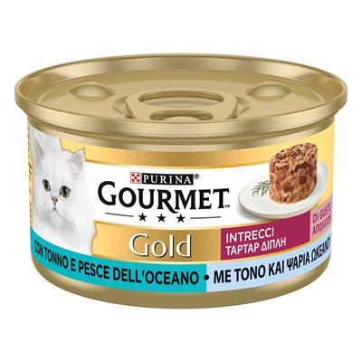 Gourmet Gold Intrecci Di Gusto Con Tonno e Pesce Dell'Oceano 85 g