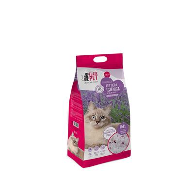 Lettiera in Silicio profumazione Lavanda da 15 litri