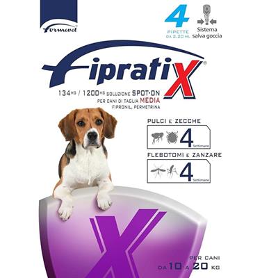Fipratix per Cani di Taglia Media da 10 a 20 kg 4 Pipette