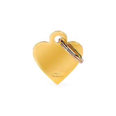 Medaglietta Basic Cuore Piccolo 2,8x2,5cm Ottone Dorato