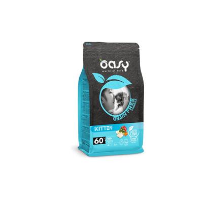 Oasy Secco Gatto Grain Free Kitten con Pesce